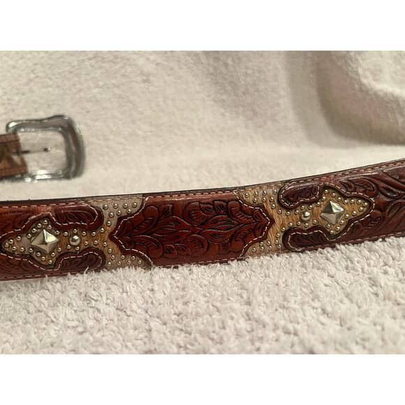 Men’s Western Leather Belt 34 main image 4